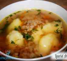 Supa de hrișcă cu găluște de cartofi