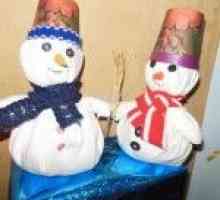 Crăciun meserii: om de zăpadă pentru noul an - o clasă de master