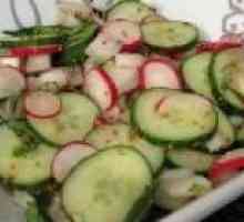 Salata verde cu ridichi și castravete (de la 1,5 la 3 ani)