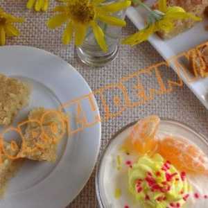 Orange mousse cu produse de patiserie cremos