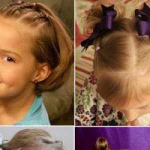 Cum se împletească părul scurt copil de 4 ani?