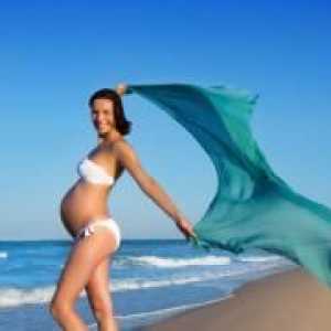 Este posibil ca femeile gravide să facă baie în mare?