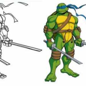 Imprimare de colorat. Turtles Mutant Ninja