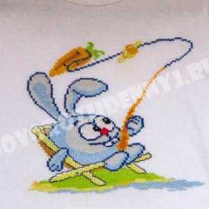 Cross Stitch Smeshariki Croche pe T-shirt pentru copii
